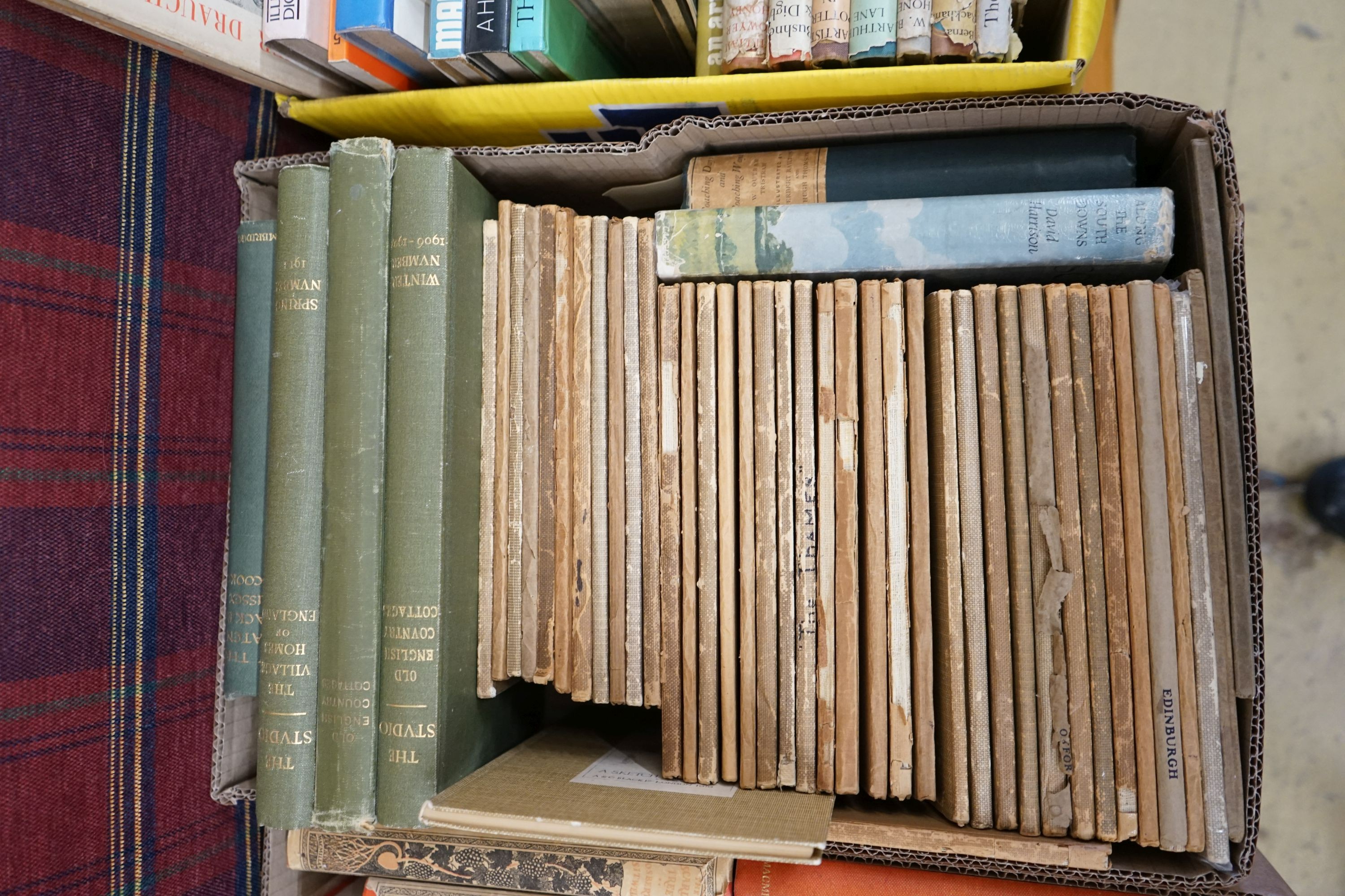 Four boxes of assorted books, mainly Arts and Design